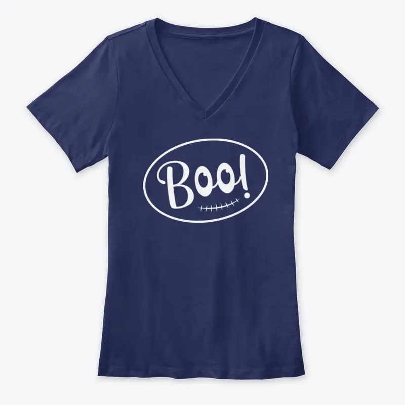 Boo V-Neck Tee